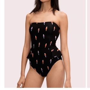 NWT Kate Spade flock party swimsuit